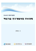 2016년 핵심기술연구개발 후보과제